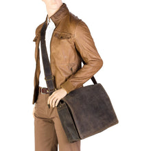 Load image into Gallery viewer, Visconti Harvard (XL) -  Leather Messenger Bag
