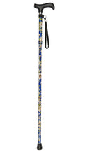 Load image into Gallery viewer, Mini Blue Morris Pattern Folding Stick

