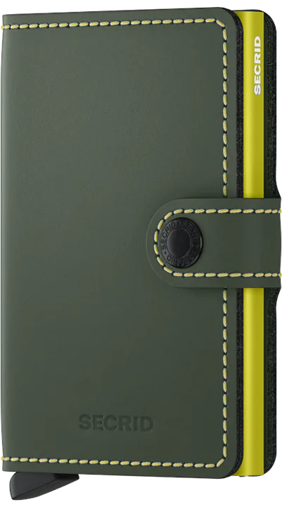 Secrid Matte Green & Lime Miniwallet